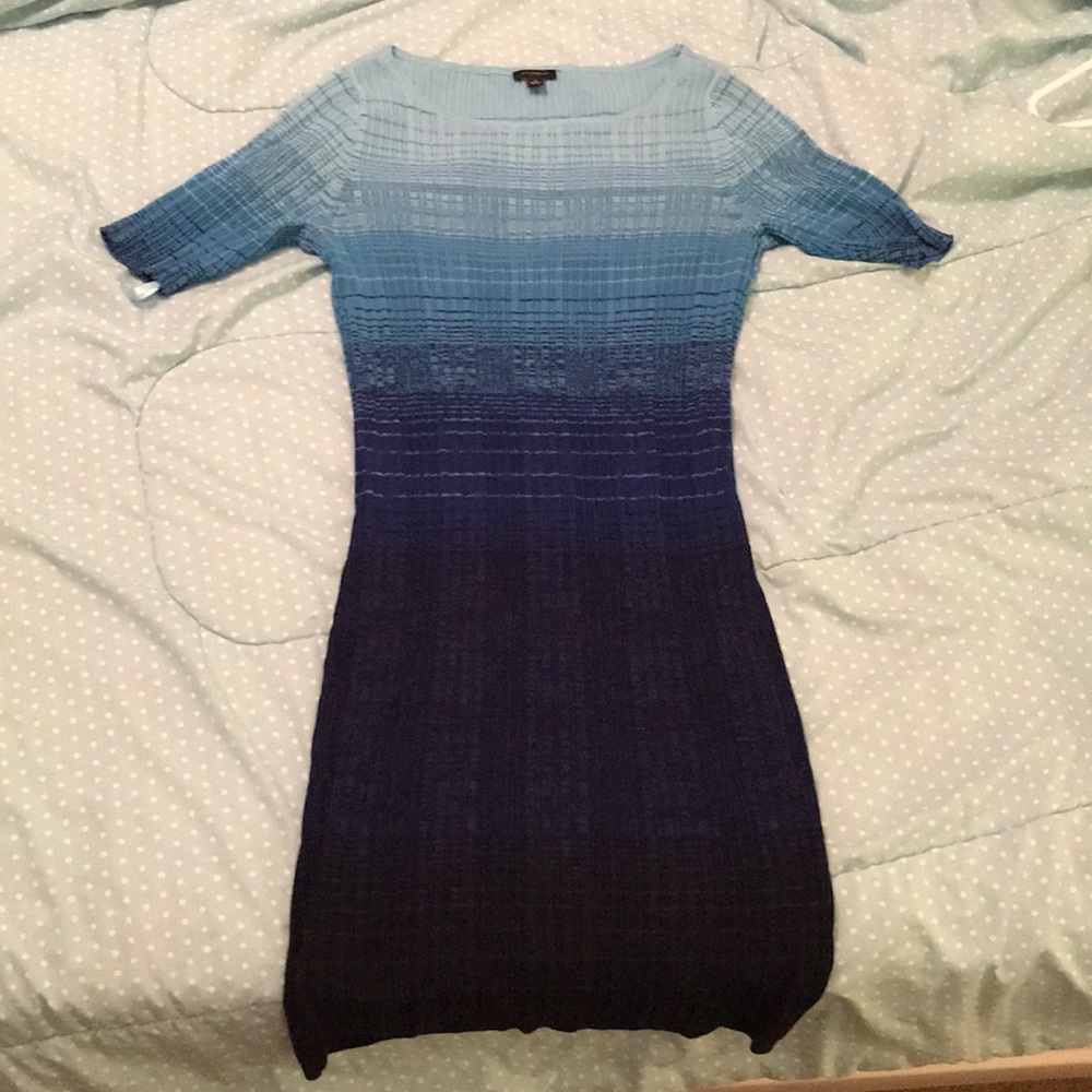 Ann Taylor Blue Ombré Dress